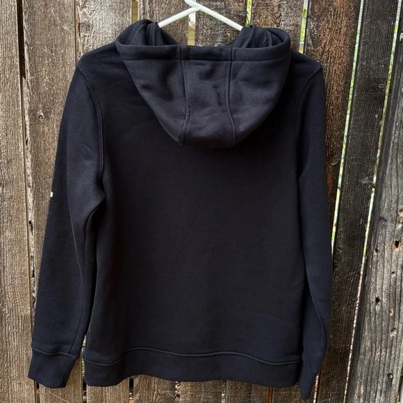 Carhartt Wm’s Relaxed Fit Logo Sleeve Fleece Hoodie NWOT In Black Sz S(4-6) - Picture 8 of 13